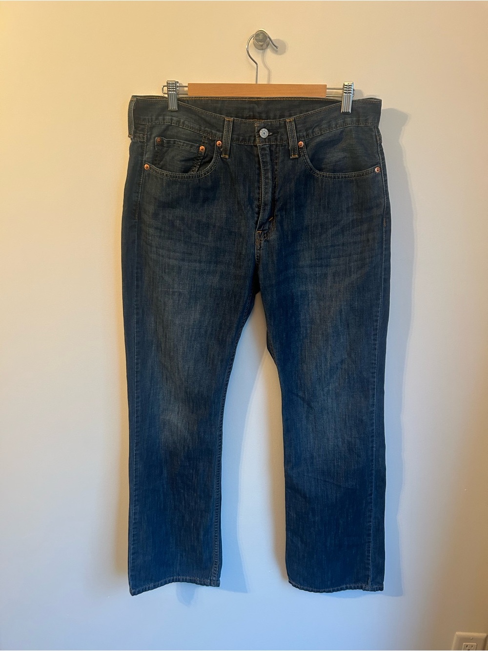 Levi's Men's Bootcut 527 Jeans in Dark Blue Wash